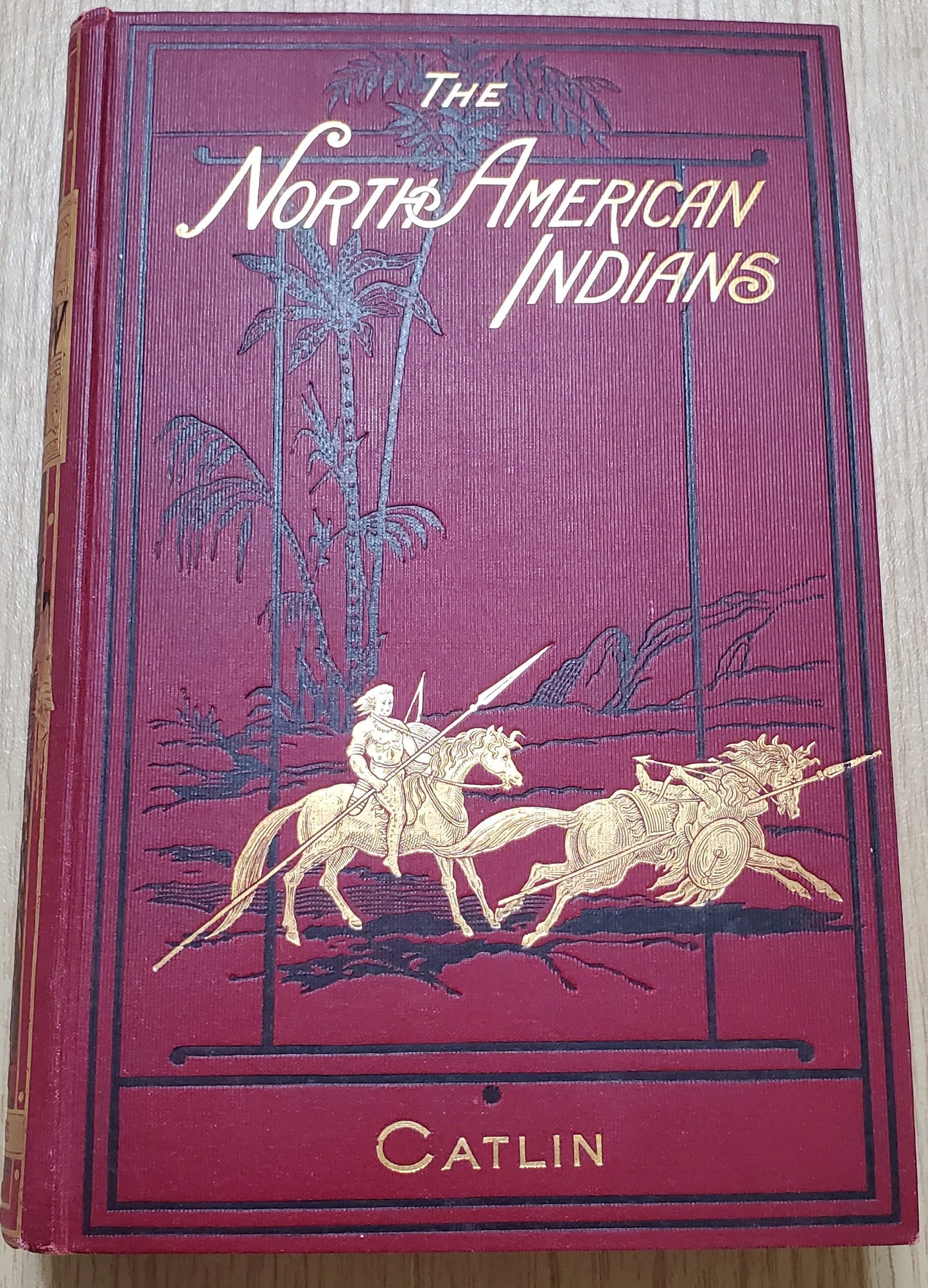Catlin, George. The North American Indians. Phil: Leary, Stuart, 1913. 2 vols. 1st ed, 1st issue with color plates. Slight foxing to endpapers. Pict cloth, gilt. Fine