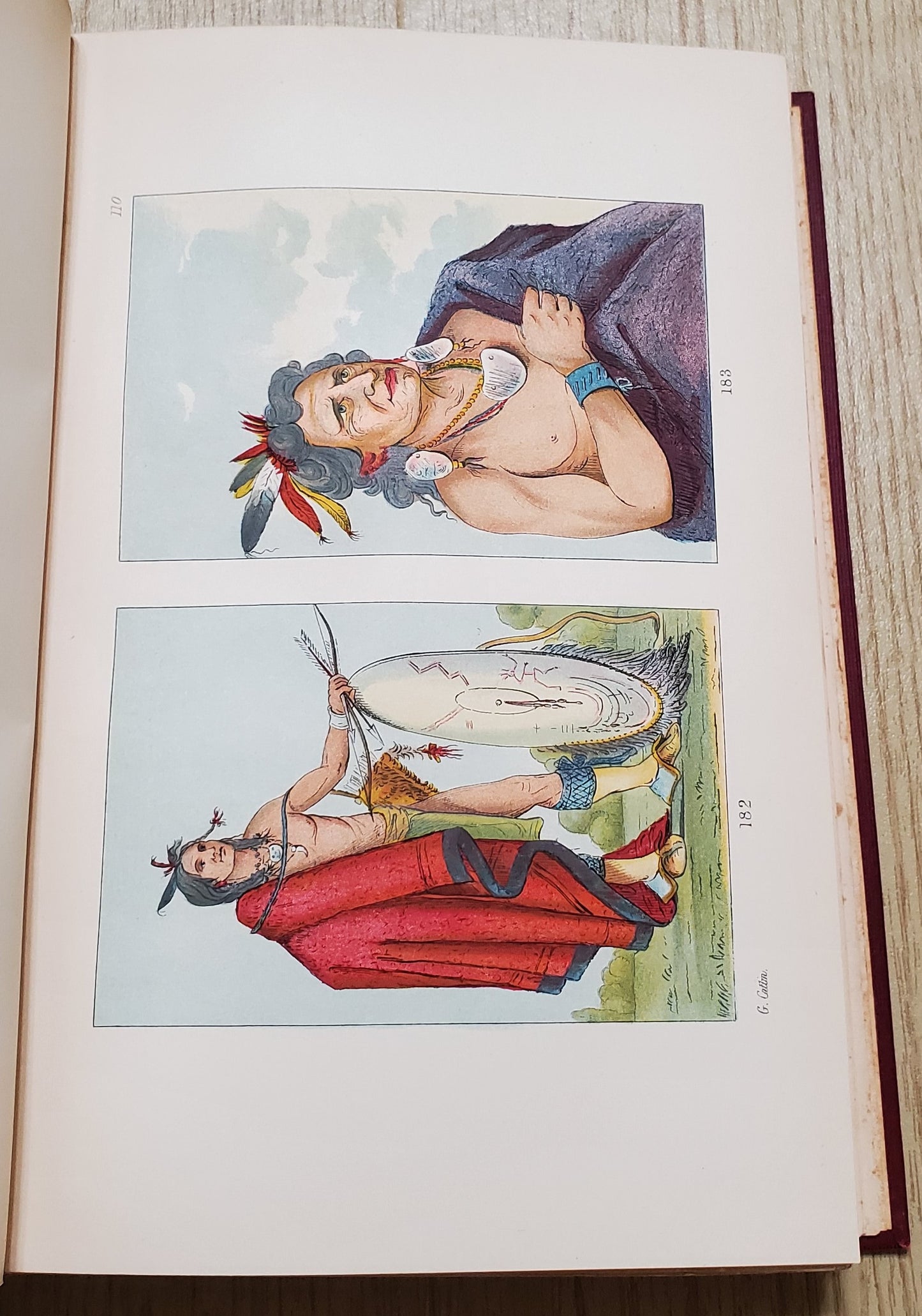 Catlin, George. The North American Indians. Phil: Leary, Stuart, 1913. 2 vols. 1st ed, 1st issue with color plates. Slight foxing to endpapers. Pict cloth, gilt. Fine