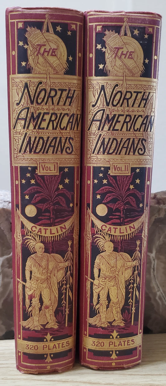 Catlin, George. The North American Indians. Phil: Leary, Stuart, 1913. 2 vols. 1st ed, 1st issue with color plates. Slight foxing to endpapers. Pict cloth, gilt. Fine