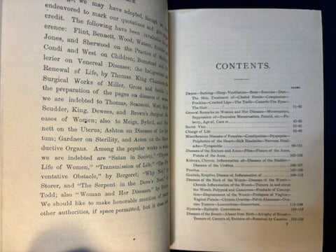 Entrikin, F. W.  Woman’s Monitor. Green Springs, OH: Entrikin, 1881. 1st ed. Pict cloth, gilt. Fine but for top stain & beginning of front hinge split