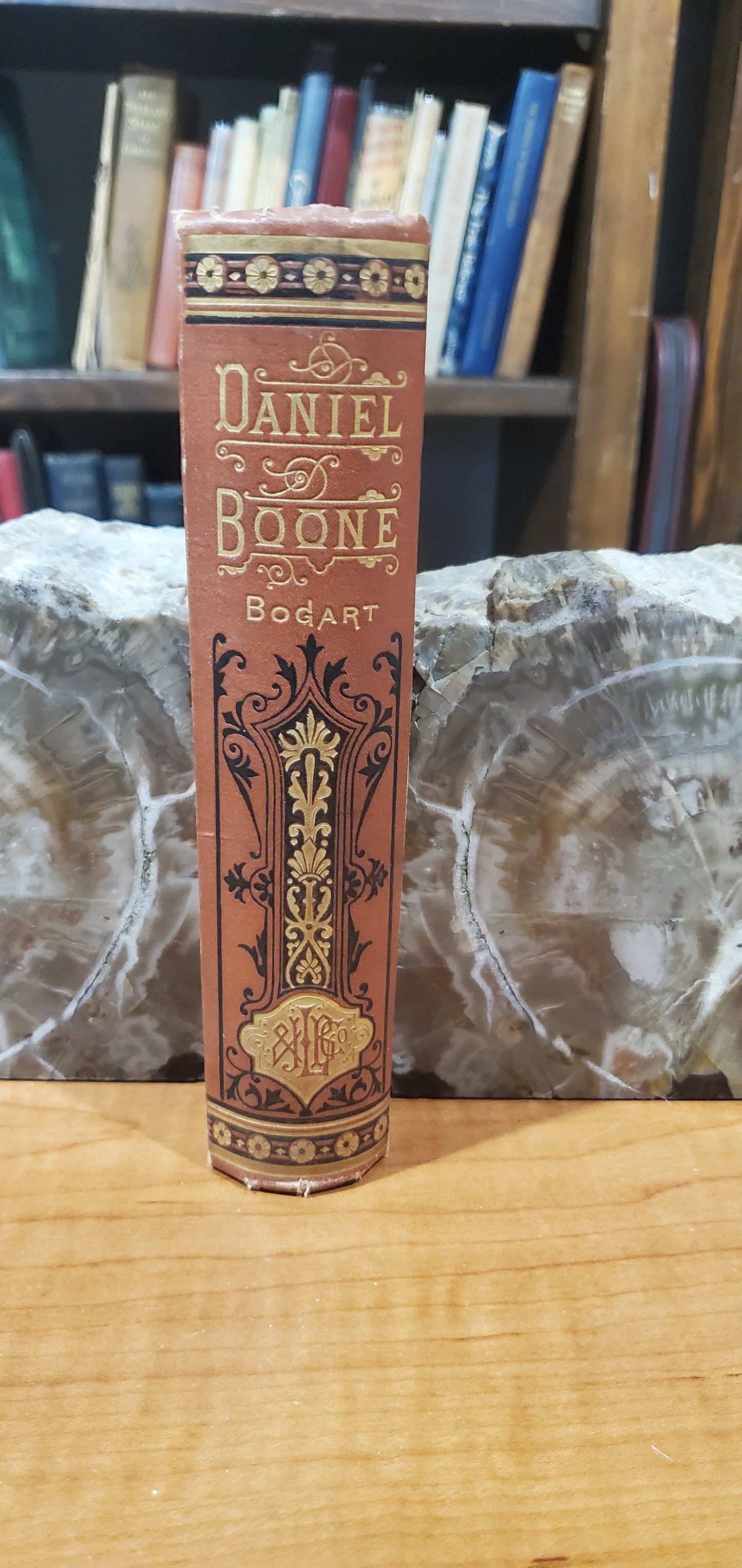Bogart, H. B. Daniel Boone and the Hunters of Kentucky. Boston: Lee and Shepard, 1854. Plates. Cloth, gilt. Hinges cracked, page darkening. Good
