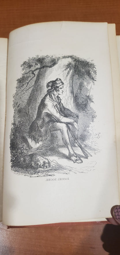 Bogart, H. B. Daniel Boone and the Hunters of Kentucky. Boston: Lee and Shepard, 1854. Plates. Cloth, gilt. Hinges cracked, page darkening. Good