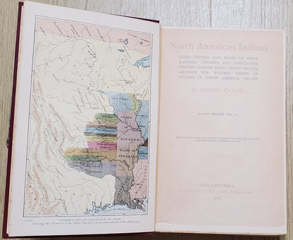 Catlin, George. The North American Indians. Phil: Leary, Stuart, 1913. 2 vols. 1st ed, 1st issue with color plates. Slight foxing to endpapers. Pict cloth, gilt. Fine