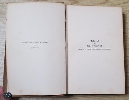 Custer, Elizabeth. Boots and Saddles. NY: Harper &amp; Bros, 1885. 1st ed, 1st issue without a frontis or map. Pict cloth, gilt. Spine lean. Fraying, Cloth frayed. Bottom ½” spine soiled. Good