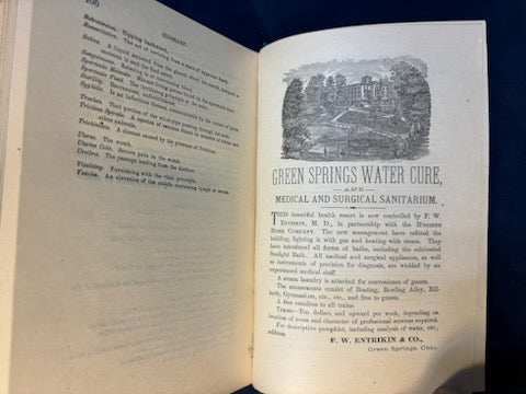Entrikin, F. W.  Woman’s Monitor. Green Springs, OH: Entrikin, 1881. 1st ed. Pict cloth, gilt. Fine but for top stain & beginning of front hinge split