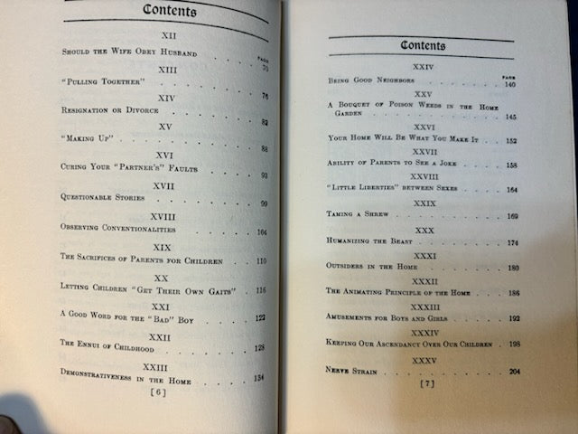 Goss, Charles.  Husband, Wife and Home. Phil: Vir Pub, (1905). 1st ed. Cloth, gilt. Fine