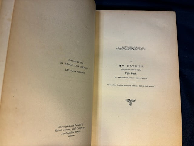 Stow, J. W.  Probate Confiscation: Unjust Laws Which Govern Women. (np, 1877). 2nd ed. Cloth, gilt. Foxing to frontis & tissue. Very Good