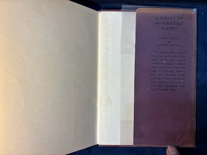Graves, Robert. Poems (1926 - 1930). London: William Heineman, 1931. 1st ed. 1/2 x 3" chip to DJ spine.F/VG