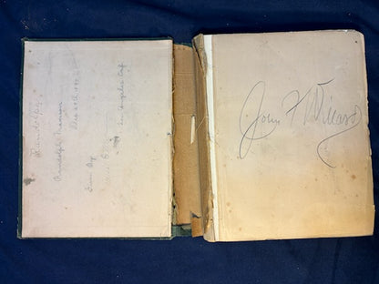 Twain, Mark.  Adventures of Huckleberry Finn. NY: Charles Webster, 1885. 1st ed, 1st issue with all 1st issue points [see details of points and condition on Literature page]. Overall heavy wear. Good candidate for restoration