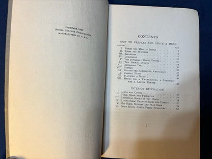Woman’s Library. NY: Social Culture Pub, (1922). 1st ed. 5 vols, on Sex, Beauty, How to Prepare a Meal, etc. Stiff wrappers. VG