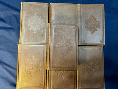Emerson, Ralph  Waldo. Writings. Boston: Ticknor and Fields, 1858 - 1863 (complete to date) Early reprints. 1.5" chip to spine on one vol, two vols have penciled instructions for re-binding. [see details on Literature, Sets page]. Very Good