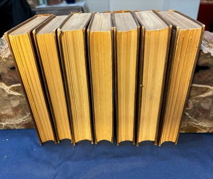 Emerson, Ralph  Waldo. Writings. Boston: Ticknor and Fields, 1858 - 1863 (complete to date) Early reprints. 1.5" chip to spine on one vol, two vols have penciled instructions for re-binding. [see details on Literature, Sets page]. Very Good