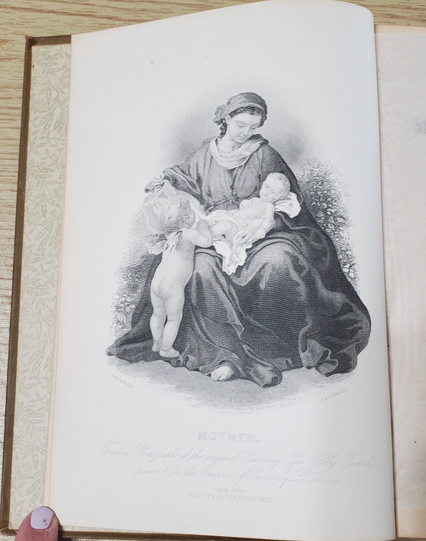 Cuyler, Theodore. Mother, Home and Heaven 1882. Illus. Pict cloth, gilt, aeg. Presentation page blank. VG
